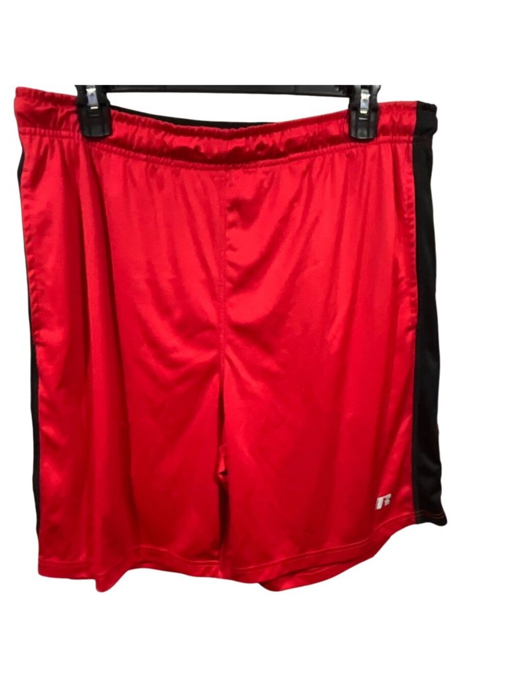 Russell Athletic Red & Black Dri-Power Performance Shorts M 32-34 Mens Polyester